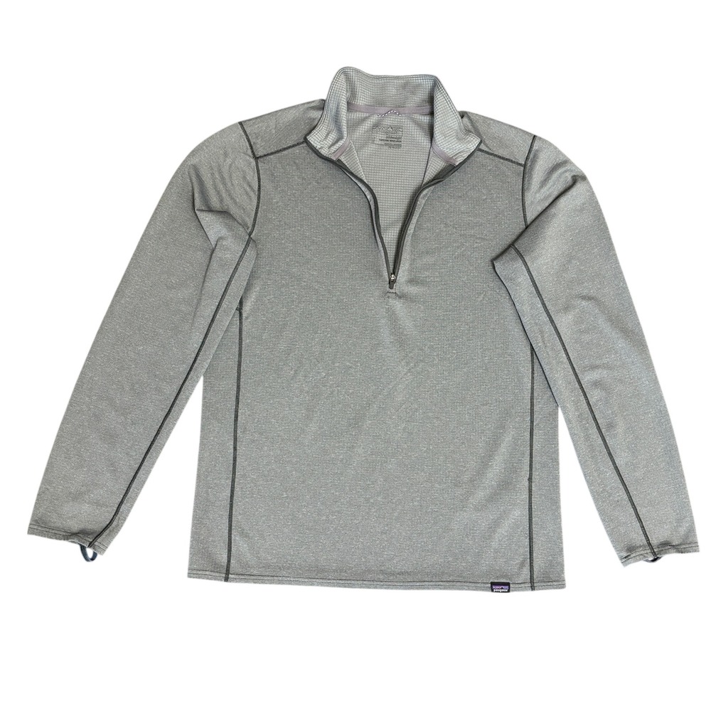 Patagonia Men's Midweight Capilene‎ Baselayer. Sz M Gray Zip Neck - Picture 3 of 10